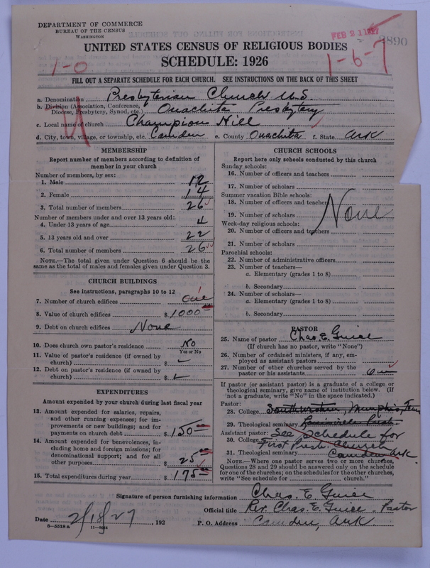 Scan of Presbyterian Church in the United States: 2890