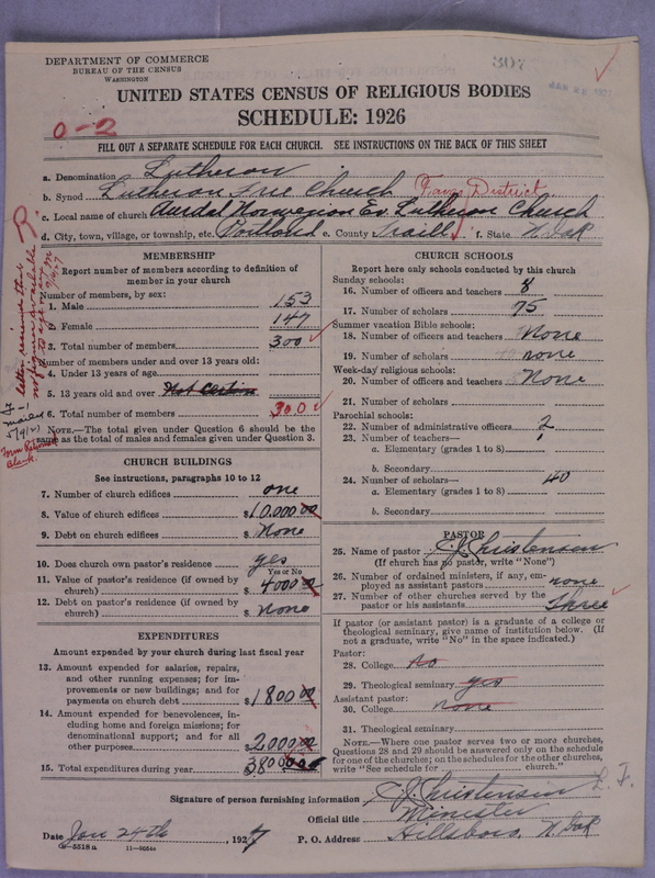 Scan of Lutheran Free Church: 307