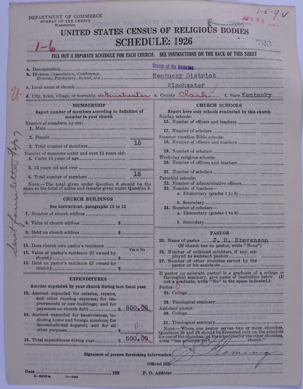 Scan of Church of the Nazarene: 723