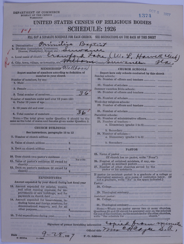 Scan of Primitive Baptists: 1374
