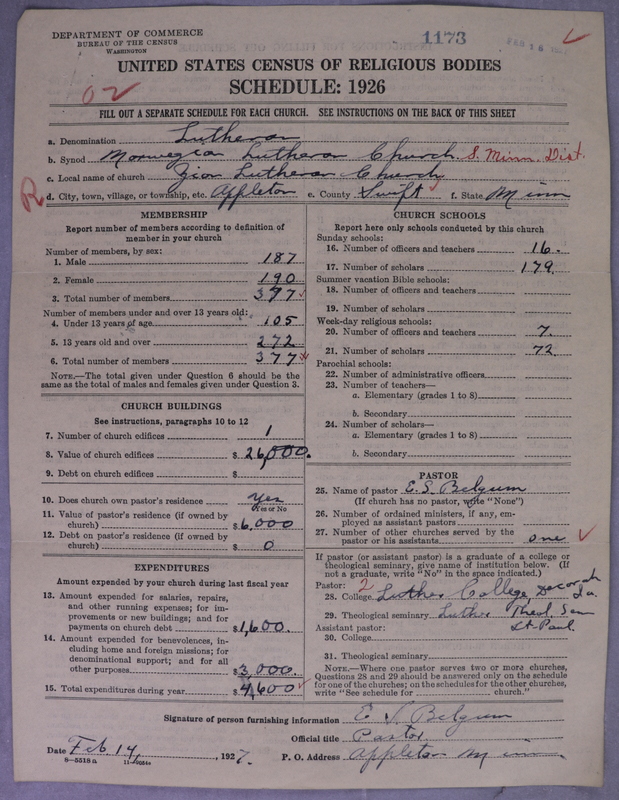 Scan of Norwegian Lutheran Church of America: 1173
