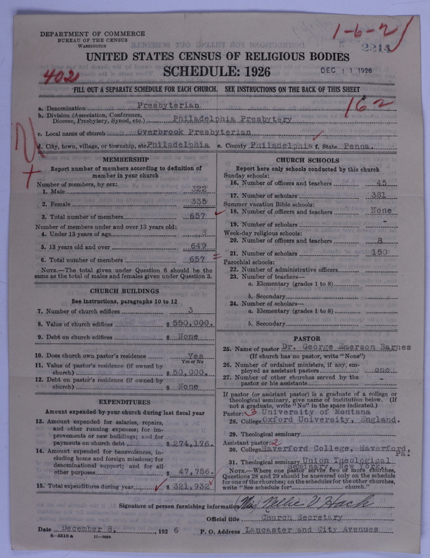 Scan of Presbyterian Church in the United States of America: 2214