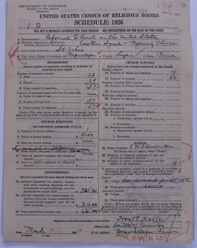 Scan of Reformed Church in the United States: 551