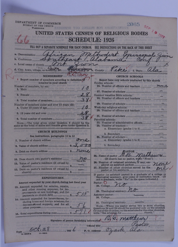 Scan of African Methodist Episcopal Zion Church: 2065