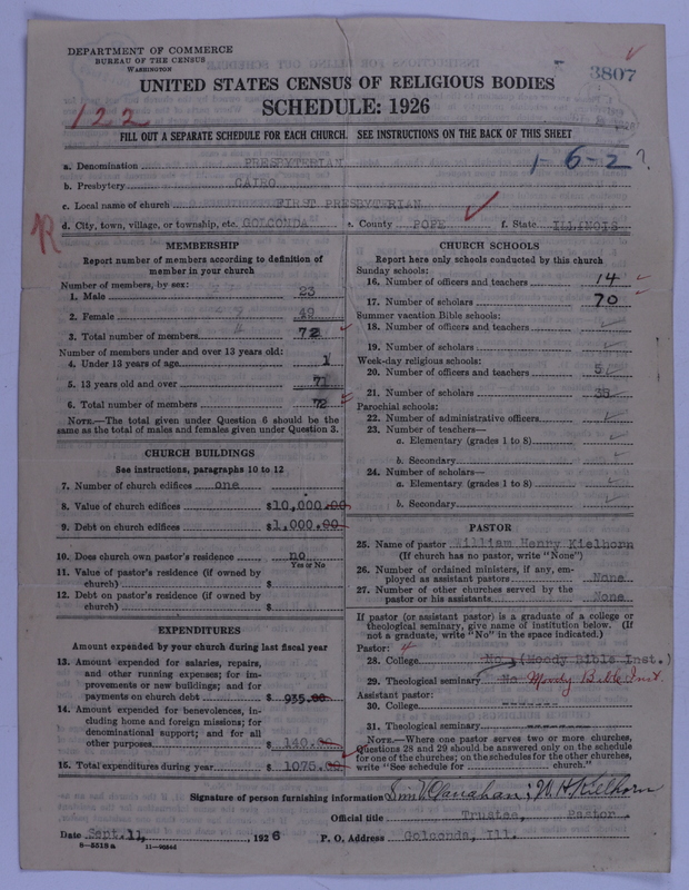 Scan of Presbyterian Church in the United States of America: 3807
