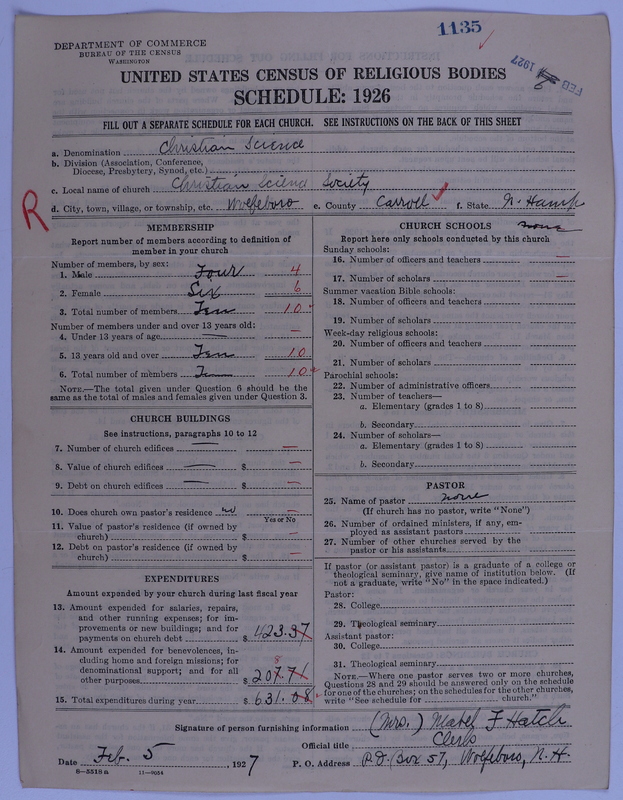 Scan of Church of Christ, Scientist: 1135