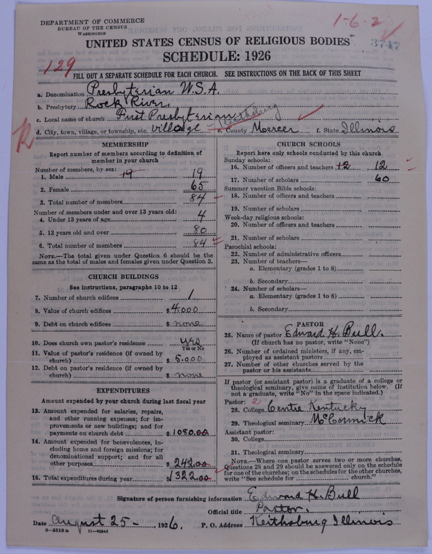 Scan of Presbyterian Church in the United States of America: 3747