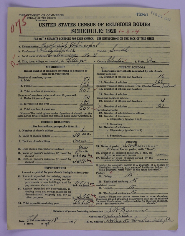 Scan of Methodist Episcopal Church: 4280