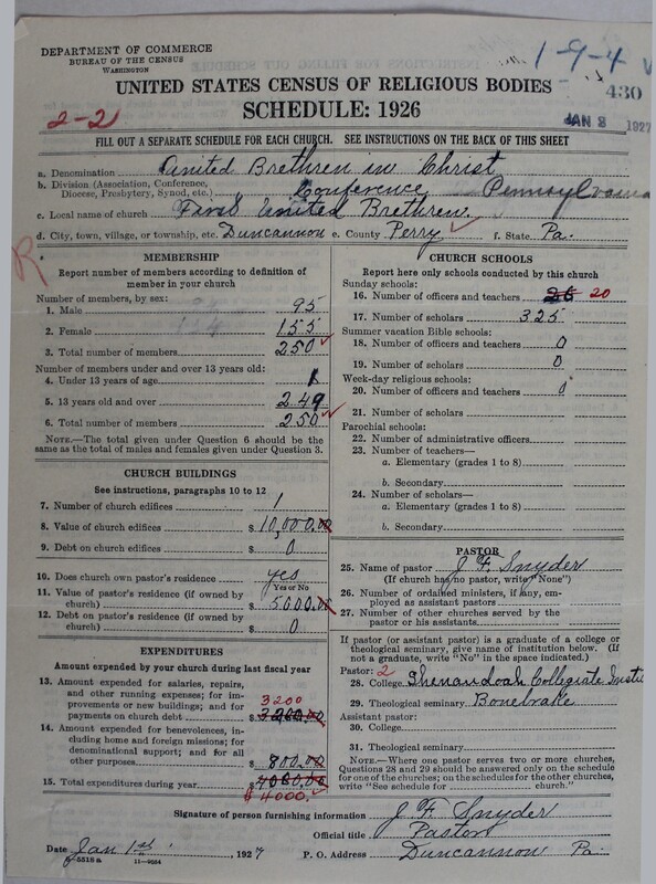 Scan of Church of the United Brethren in Christ: 430