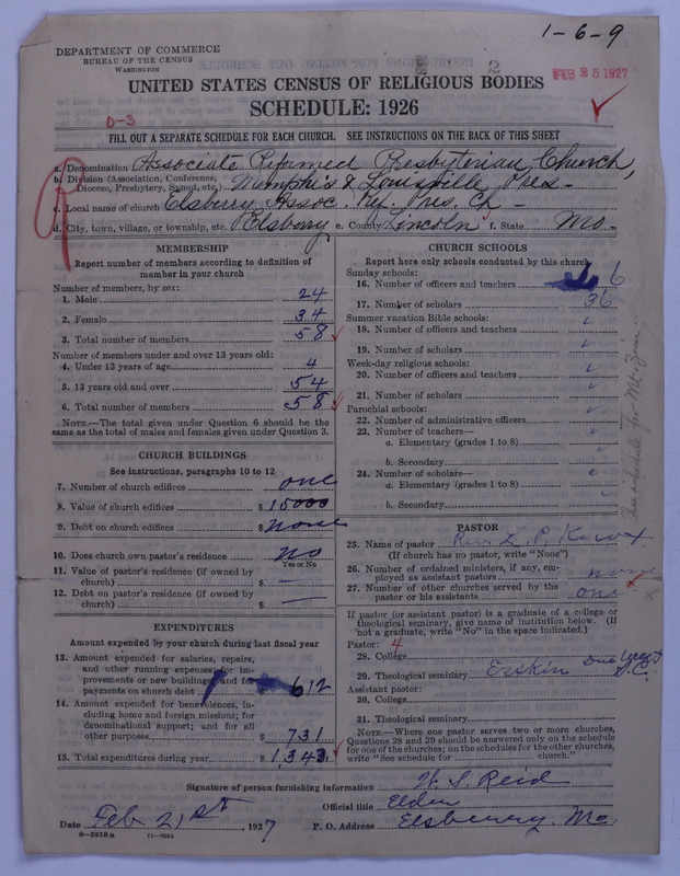 Scan of Associate Reformed Presbyterian Church: 2