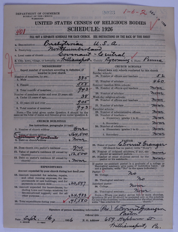 Scan of Presbyterian Church in the United States of America: 2023