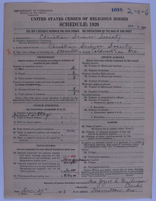 Scan of Church of Christ, Scientist: 1016