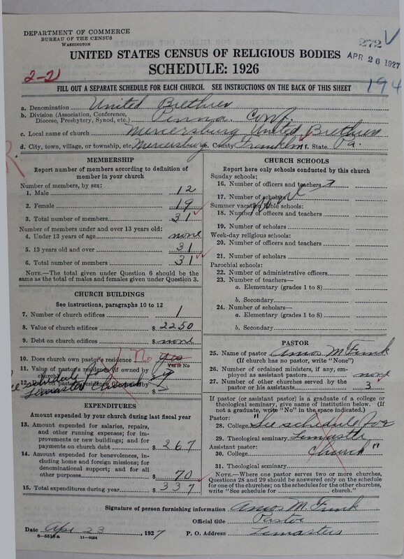 Scan of Church of the United Brethren in Christ: 272