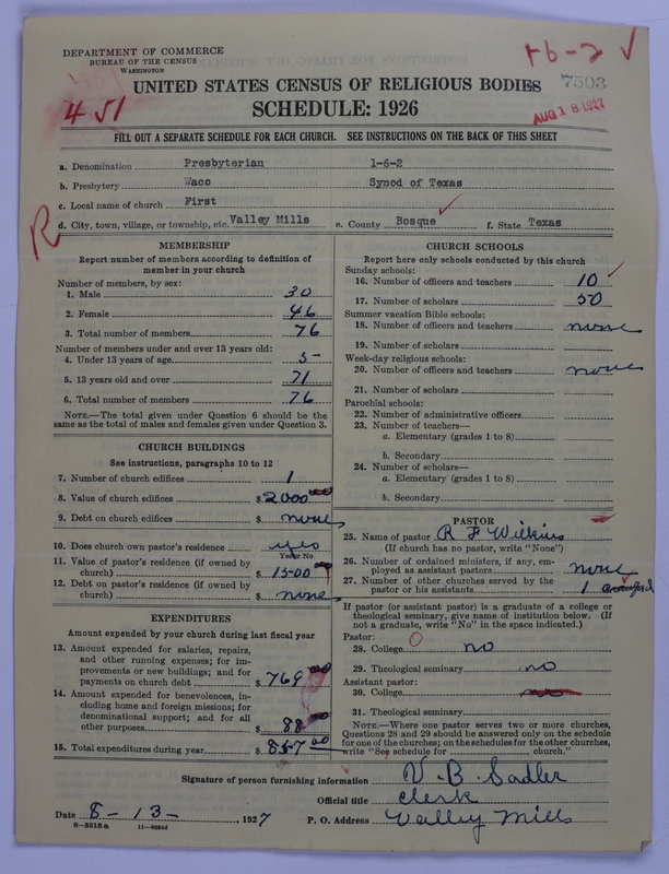 Scan of Presbyterian Church in the United States: 7503