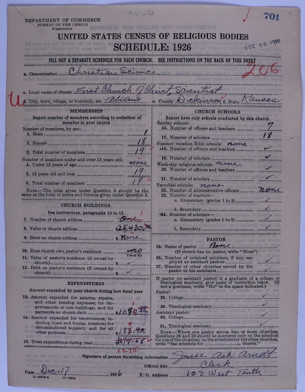 Scan of Church of Christ, Scientist: 701