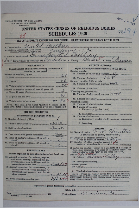 Scan of Church of the United Brethren in Christ: 73