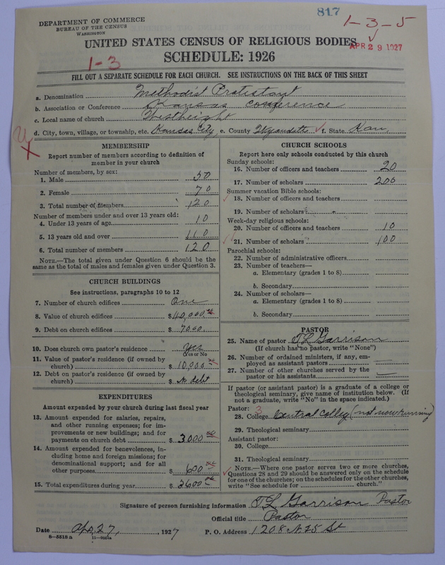 Scan of Methodist Protestant Church: 817