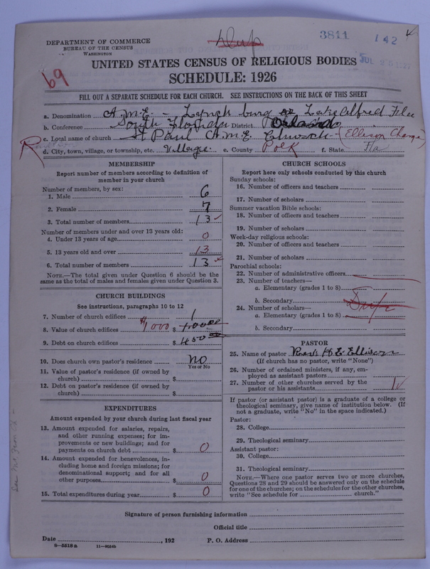 Scan of African Methodist Episcopal Church: 3811