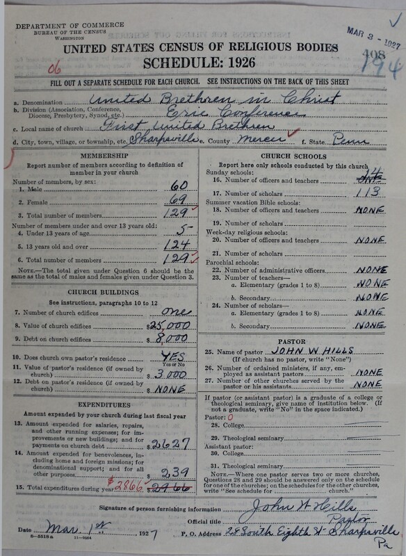 Scan of Church of the United Brethren in Christ: 408