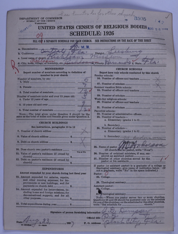 Scan of African Methodist Episcopal Church: 3505