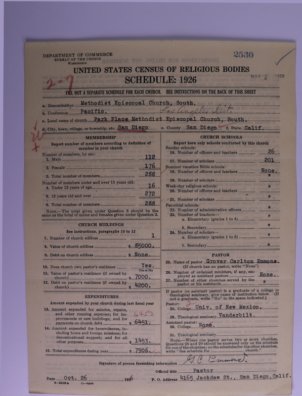 Scan of Methodist Episcopal Church, South: 2530