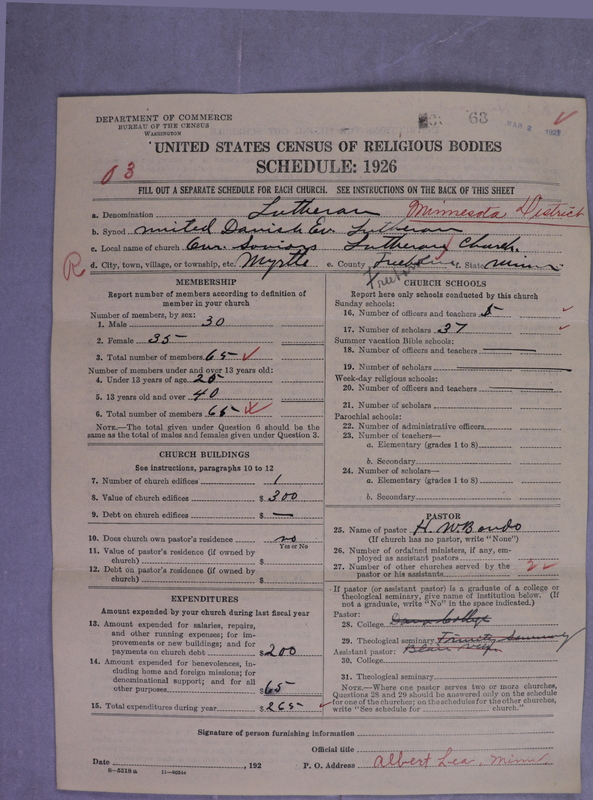 Scan of United Danish Evangelical Lutheran Church in America: 63