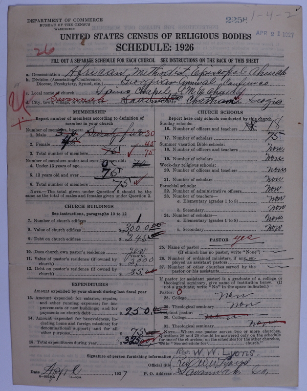 Scan of African Methodist Episcopal Church: 2258