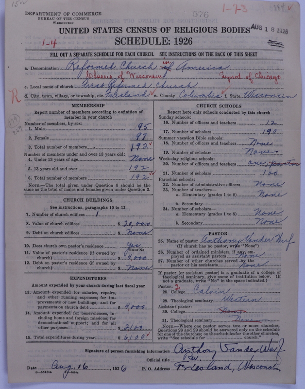 Scan of Reformed Church in America: 576