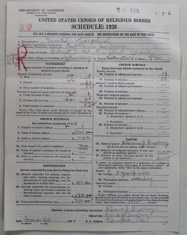 Scan of Evangelical Congregational Church: 111