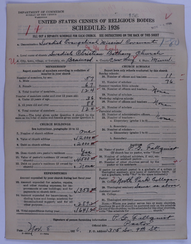 Scan of Swedish Evangelical Mission Covenant of America: 156
