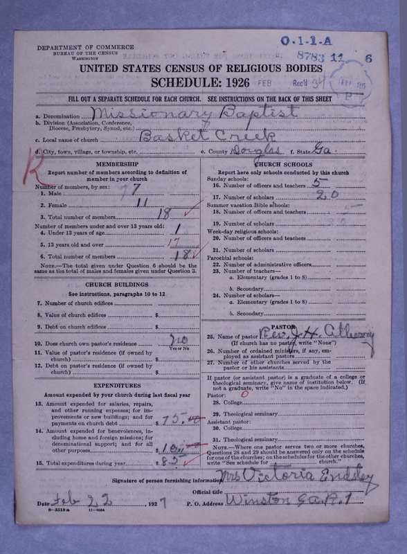 Scan of Negro Baptists: 8783