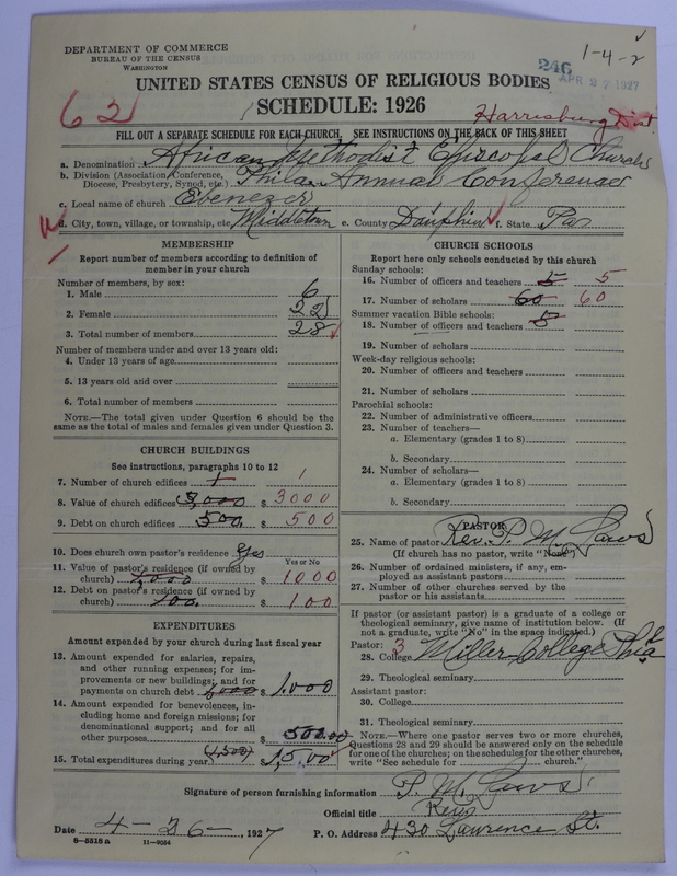 Scan of African Methodist Episcopal Church: 246