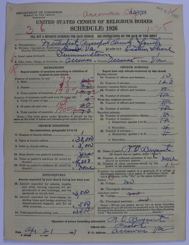 Scan of Methodist Episcopal Church, South: 15838