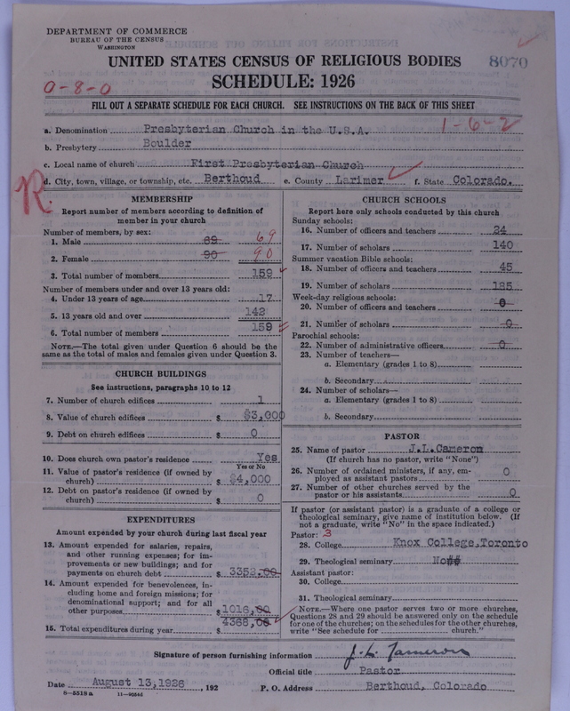 Scan of Presbyterian Church in the United States of America: 8070