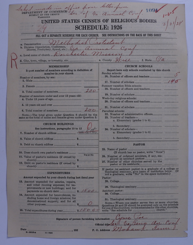Scan of Methodist Protestant Church: 1091