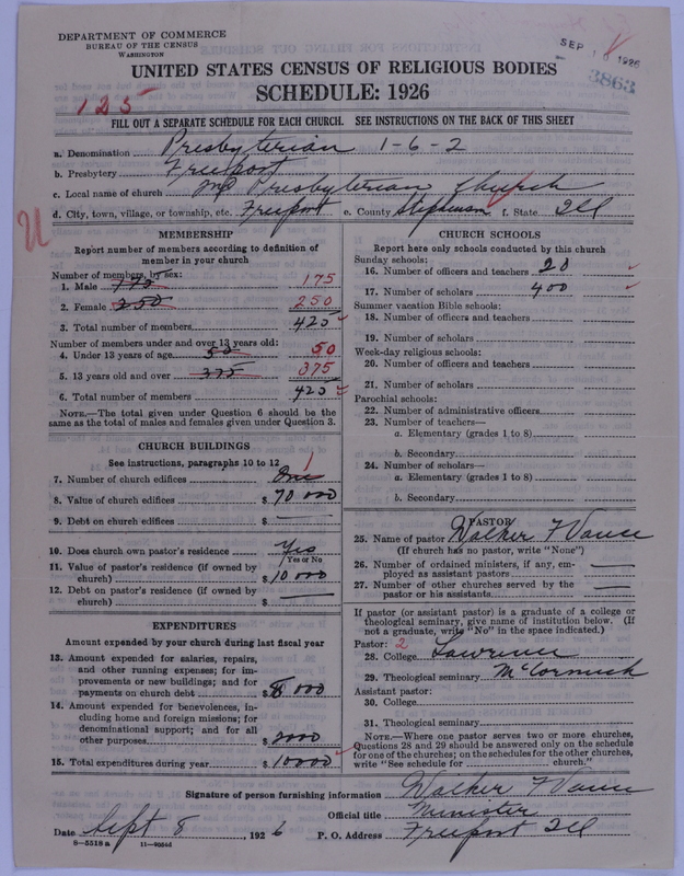 Scan of Presbyterian Church in the United States of America: 3863