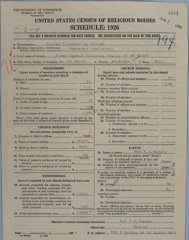 Scan of Church of the United Brethren in Christ: 604