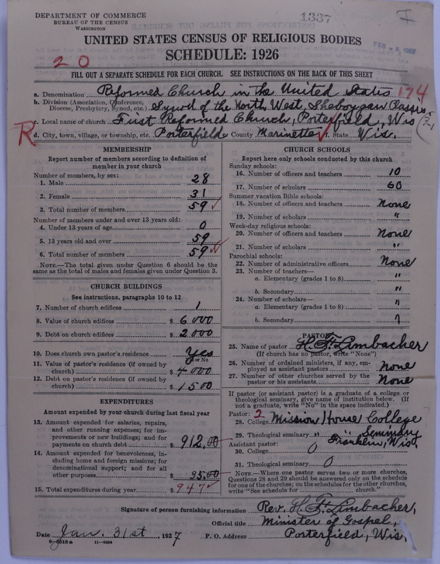 Scan of Reformed Church in the United States: 1337