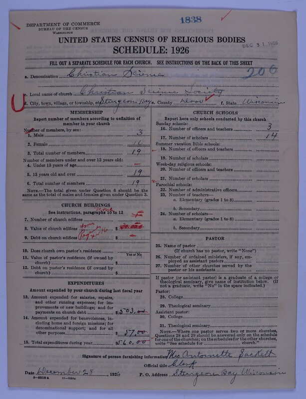 Scan of Church of Christ, Scientist: 1838