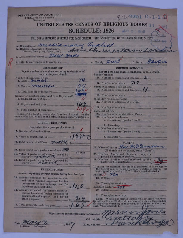 Scan of Negro Baptists: 9201