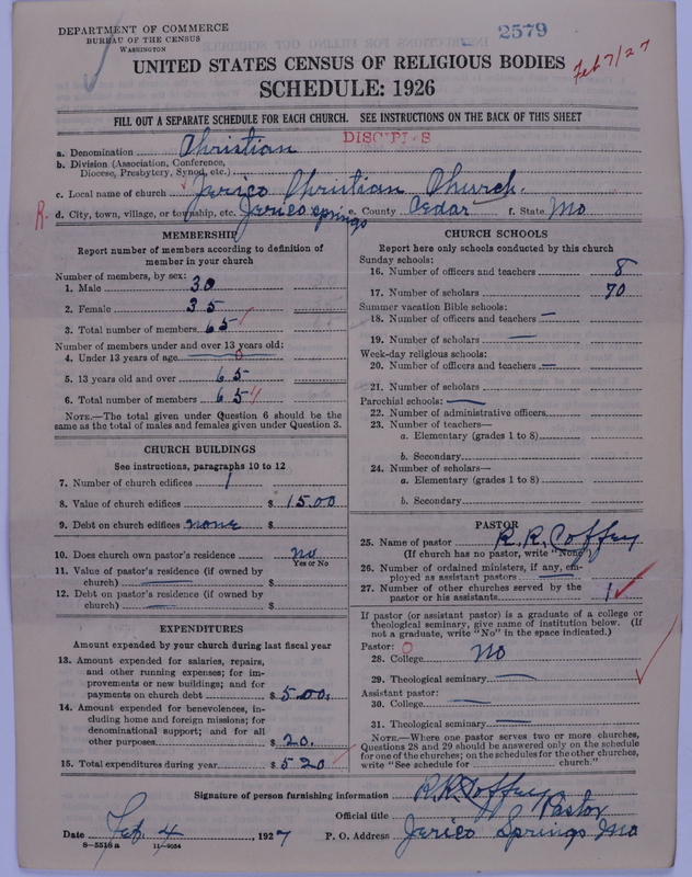 Scan of Disciples of Christ: 2579