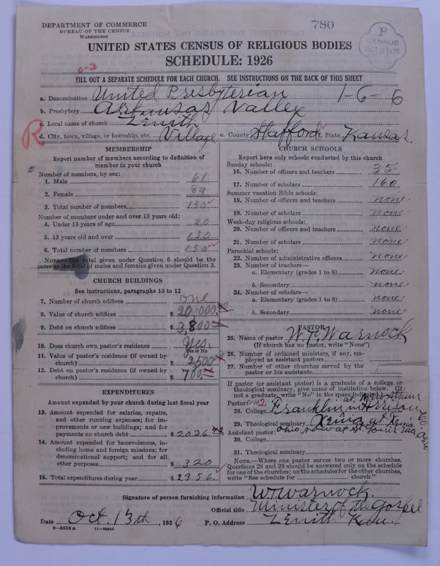 Scan of United Presbyterian Church of North America: 780