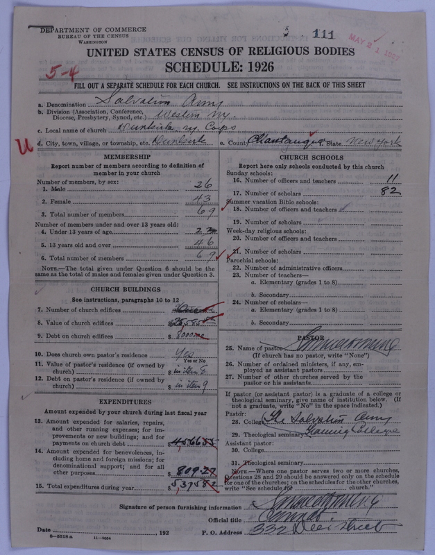 Scan of Salvation Army: 111