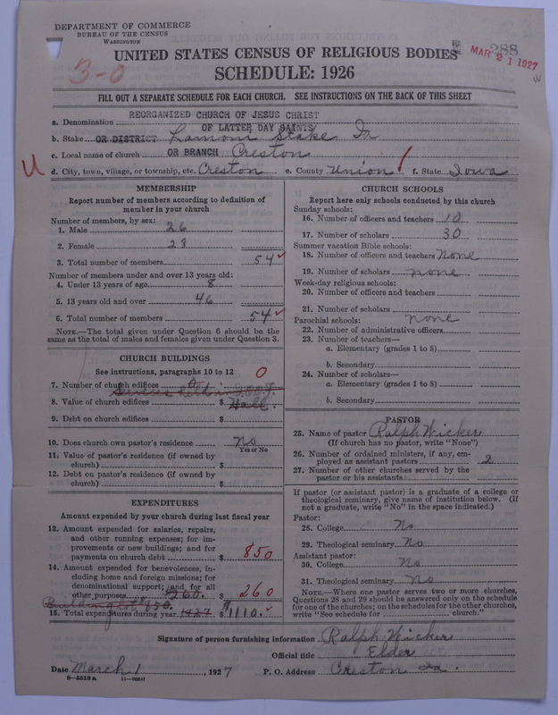 Scan of Reorganized Church of Jesus Christ of Latter Day Saints: 288