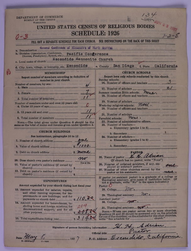 Scan of General Conference of the Mennonite Church of North America: 134