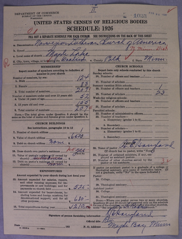 Scan of Norwegian Lutheran Church of America: 1023