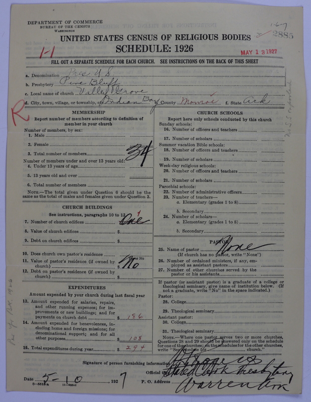 Scan of Presbyterian Church in the United States: 2885