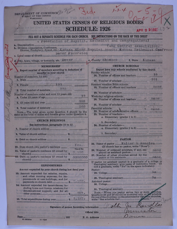 Scan of Federated Churches: 132