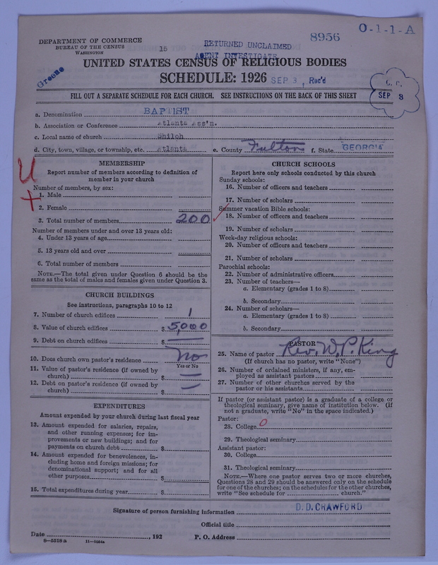 Scan of Negro Baptists: 8956