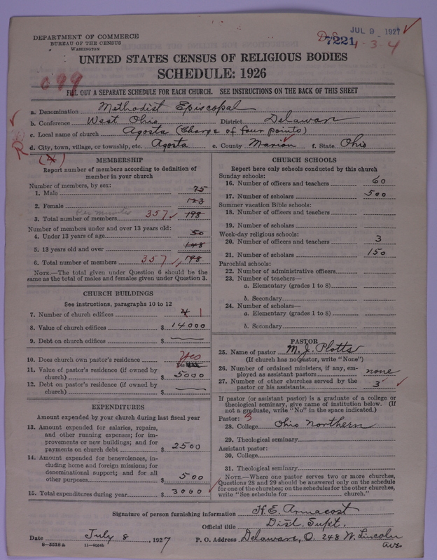 Scan of Methodist Episcopal Church: 7221